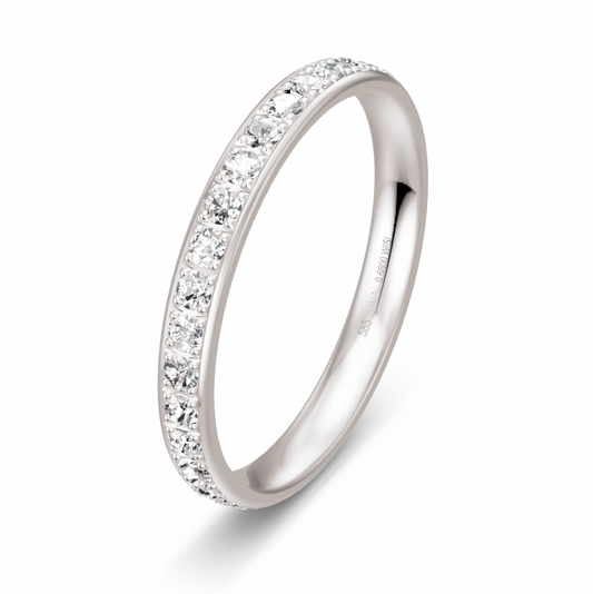 BREUNING Trauring mit Brillanten 0,66 ct., Platin